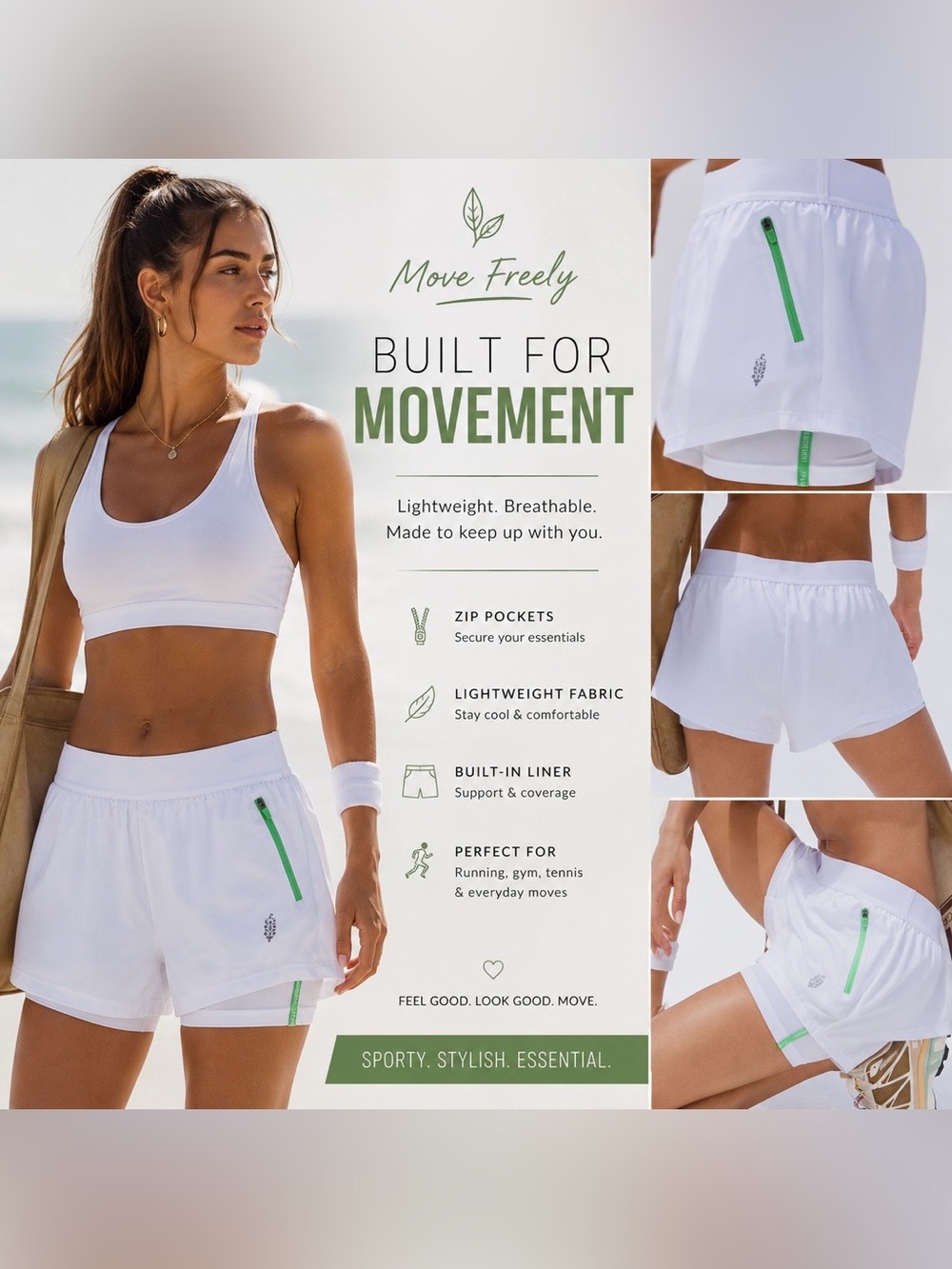Free People White Shorts - New